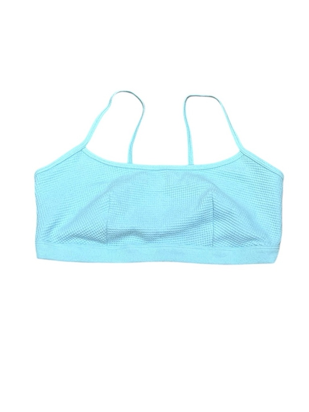 Auden Light Blue Textured Bralette, Size L (36D, 38C, 38D)), NWT